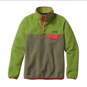 NWT Patagonia Synchilla Snap T Fleece Small, Spanish Moss Green